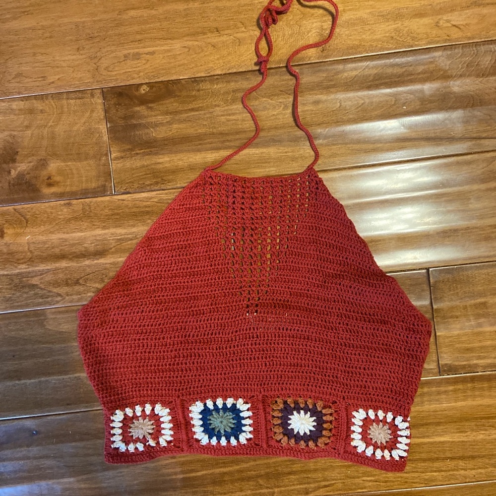 forever 21 crochet halter top